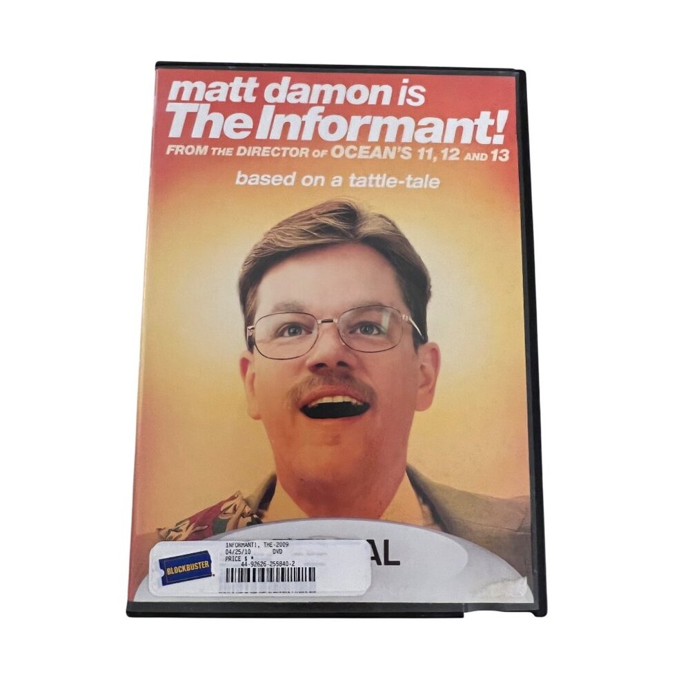 The Informant! DVD 2009 Comedy Movie Matt Damon Steven Soderbergh Pre-Owned